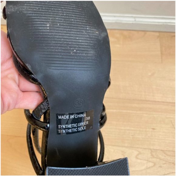 Steve Madden NEW Strappy sandal block heel Black - Picture 5 of 5